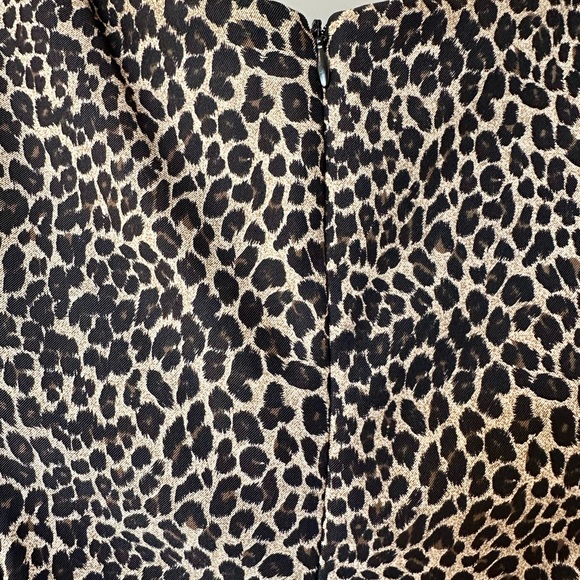 Leopard print sleeveless dress, zip back, size 12, comfortable fit - Picture 5 of 5